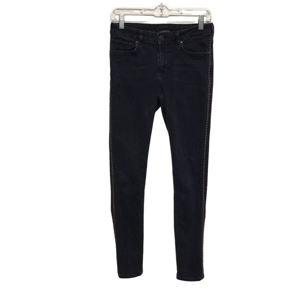 SCOTCH & SODA ALPINE CLASH side stripe navy skinny jeans SZ 30 X32